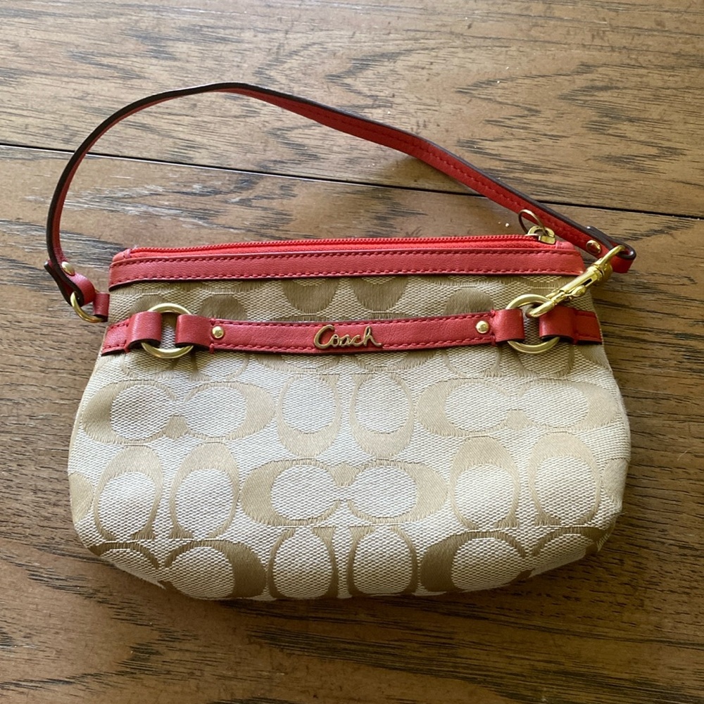 Coach wristlet clutch
